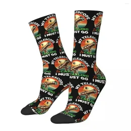 Men's Socks Vintage My Telescope Is Calling And I Must Go Astronomy Science Lover High Quality Stockings All Season Long