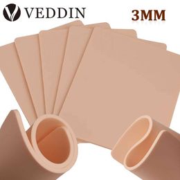 Tattoo Transfer 15/10/8/5/1pcs Tattoo Practise Skin 3MM Silicone Fake Skin Double-Sided for Permanent Makeup Training Supply Tattoo Accessory 240426