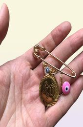 muslim Allah brooch Turkish evil eye baby pin0123456771848574668157