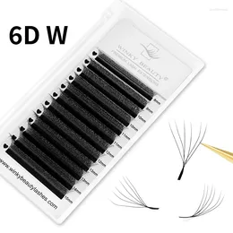 False Eyelashes Winky Beauty 6D Premade Fans Eyelash Extensions Brazilian Volume YY Automatic Flowering W Shape Bloom Natural Soft Light