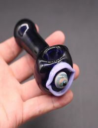 Eye Design Heady Spoon Smoking Pipes 4 Inch Whole Honeycomb Dab Pi Coloured Oil Tobacco Pipe5983636