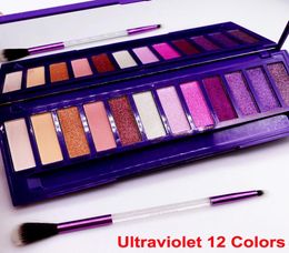 Makeup Eye Shadow Ultraviolet Palette with brush Beauty 12 colors eyeshadow shimmer Matte Nude Makeup Eyeshadow hills Palette NEW 8936282