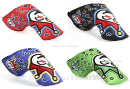 New Golf Head Cover High Quality PU Golf Putter protecter with Embroider Red Green Blue Black 4 color9647406