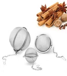 Stainless Steel Tea Pot Infuser Sphere Locking Spice Tea Ball Strainer Mesh Infusers Strainers Philtre Infusor Tool4803905