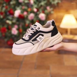 Casual Shoes Selling Women's 2024 Design Vulcanized Retro Fashion Thick Sole Sneakers For Women