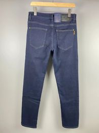 Designer maschile a matita casual jeans neri lussuosi pantaloni elastici pantaloni elastici di alto livello di abbigliamento da strada retrò vv vv