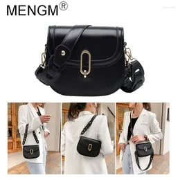 Shoulder Bags MENGM 2024 Solid Colour Fashion Handbags Female Travel Cross Body Bag Small PU Leather Crossbody For Women