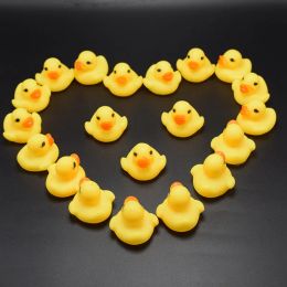 Baby Bath Water Duck Toy Sounds Mini Yellow Rubber Ducks Bath Small Duck Children Swiming Beach Gifts Toys ZZ