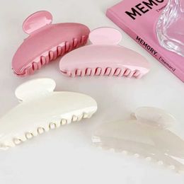 Hair Clips Barrettes UXSL French Solid Color Temperature Half Round Big Claw Womens Elegant Clip Shark Bucket Accessories