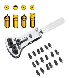 Repair Tools Kits Adjustable Threejaw Watch Screw Back Case Wrench Opener Remover Tool With Replaceable Parts 18pcs Fittings8526258