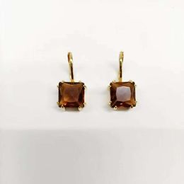 Designer Swarovskis Jewellery Fashion Simple Square Droplet Earrings for Women Millenia Candy Crystal Fresh Square Diamond Earrings