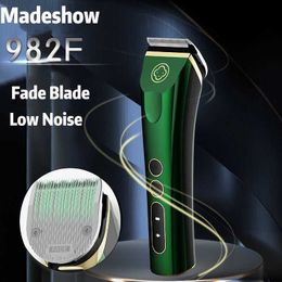 Hair Trimmer Mens hair clipper MADESHOW 982F fading blade wireless cordless Q240427