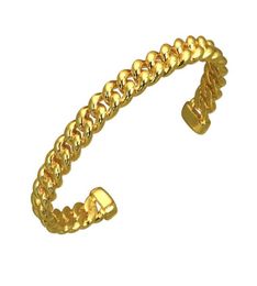 Chain C Shaped Cuff Bracelet Luxury Designer Bracelets Fashion Punk Wedding Birthday Personalised Friendship Whole Charm Bangl1652000