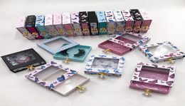 Custom Eyelash Packaging Box Butterfly Square Lash Box for Dramatic Long 25mm 27mm Mink False Eyelashes6650926