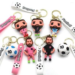 Party Favor Creative Keychain Football Fan Jewelry Lover Personalized For Men Bag Pendant Aaccessories Small Gift Kid