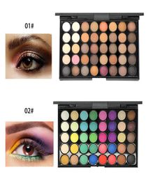 Cosmetic 40 Colours earth Colour smoky Eye Shadow Shimmer Matte Makeup Eyeshadow Palette Customizable logo7296632