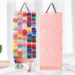 Storage Bags Hair Bows Organiser Wall Hanging Large Capacity Headband Holder Clip Hanger Space Saving Accessory For Girl Room