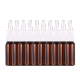 Storage Bottles 30ml Round Shoulder Long Bottle Nasal Spray Direct Portable Nose Fine Mist