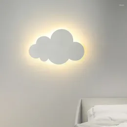 Wall Lamp Nordic Cloud Led Colourful Acrylic For Children Girl Bedside Bedroom Living Dining Room Design Cartoon Indoor Lights