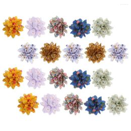 Dog Apparel 20 Pcs Bow Ornaments Small Flower Cat Collar Puppy Pet Flowers Decor Cats Dogs Grooming Accessories Lace