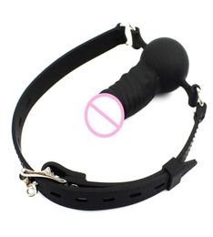 SM Silicone Open Mouth Gag Erotic Restraints Dildo Gags Oral Fixation Sex Toy For Women Cosplay BDSM Adult Bondage Product Y2006168839605