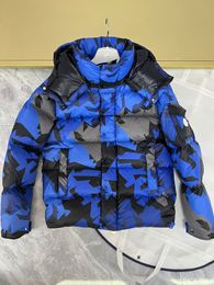 New Designer Mens Winter Down Jacket Parkas Salzman M Home Luxury Man Hooded Puffer Cropped Puffer Jacket Latest Mosa Camouflage Down Jacket