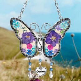 Decorative Figurines Butterfly Metal Wind Chimes Decoration Handmade Garden Hanging Pendant Mother's Day Birthday Gift Durable Easy To Use