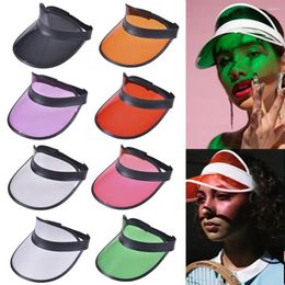 Berets PVC Sports Accessories Women Men Bicycle Sun Hat Summer Baseball Anti-UV Sunshade Visor Caps