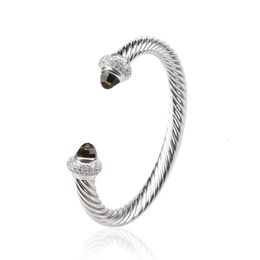 David Yurma Bracelet Designer davidjersey Cable Bracelet Fashion Jewelry for Women Men Gold Silver Pearl Head Cross Bangle Bracelet DY jewelry nail bracelet 308