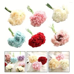 Decorative Flowers 1pc Carnation Bouquet Artificial Home Decoration Wedding Decorations Accessories