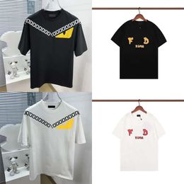 Mens 23S T Designer Tee Shirt Pure Cotton Letter Printing Holiday Casual Couple's Same Clothing S-5XL ee
