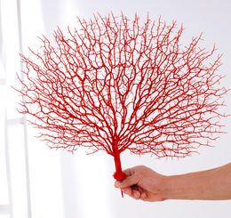 45cm Artificial Tree Branch White Coral Wedding Decorations Home Artificial Peacock Coral Branches Plastic Dried Branch6930113