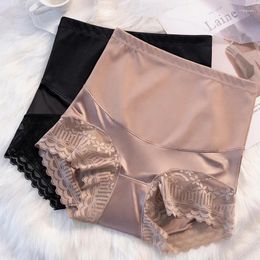 Women's Panties Seamless Postpartum Underwear For Ladies Lace Woman High Waist Soft Tummy Control Shaping Panty Underpants Mujer