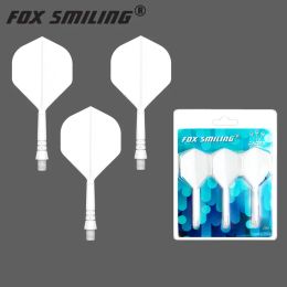 Darts Fox Smiling 3pcs Dart Flight With Dart Shaft Inone 2BA Screw Durable Antifall Professional Dart Accessories TB Series