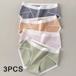 Women's Panties 3PCS/set Female Lingerie Girl Underwear Breathable Briefs Underpants Comfort Soft Cotton Sexy