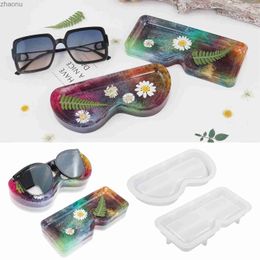 Sunglasses 2-piece eyeglass tray epoxy resin Moulded DIY sunglasses placement tray Jewellery storage tray mirror surface Sile Moulded home decoration toolXW