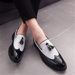 Dress Shoes Vintage Leather Men's Brogue Business Formal Wear Casual Young Wedding