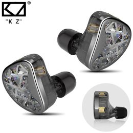 Headphones KZ AS24 HiFi Earphone 12BA Hybrid Drivers Tunable Sound in Ear Monitors Earphones Noise Cancelling Earbuds with Removable Cable