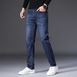 Men's Jeans Spring and Autumn New Men's Jeans Edition Men's Casual Youth Straight Fit Elastic Jeans Plus Size Pants