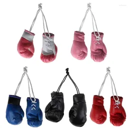 Keychains Leather Boxing Gloves Pendant Black / Blue/ Pink White/ Red Mini Gift