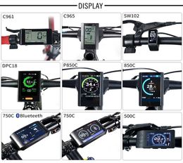 Electric Bike Speedometer LCD Display DPC18 850C 500C SW102 C965 C961 750C Bluetooth for BAFANG BBS Mid Drive Motor Bicycle ebike 5819271