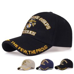 Softball U.S. MARINE CORPS VETERAN Letter Embroidery Baseball Caps Spring and Autumn Unisex Outdoor Adjustable Casual Hats Sunscreen Hat