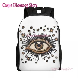 Backpack Vintage Turkish Evil Eye For Women Men Water Resistant College School Nazar Amulet Pattern Boho Bag Print Bookbag