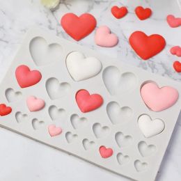 Moulds Diy Love Silicone Mold Chocolate Letter Number Fondant Candy Cookie Mould Cake Decoration Valentine's Day Baking Tools