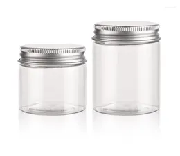 Storage Bottles Food Container 100ml 200ml 250ml 500ml Clear PET Plastic Candy Jar Tins Nuts Grade