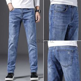 Men's Jeans Spring and Autumn New Men's Jeans Men's Edition Large Elastic Straight Tube Pants Youth Multi Color Denim Pants Plus Size Pants