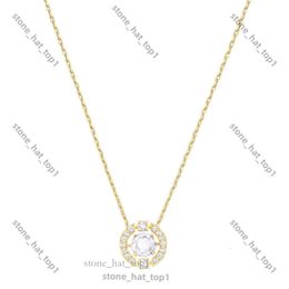Swarovskis Necklace Designer Women Top Quality Pendant Necklaces Flowing Light Colourful Diamond Necklace Element Crystal Rainbow Collar Chain for Women 5730