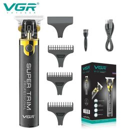 Hair Trimmer VGR Scissor Professional T9 Home Mens Rechargeable V-082 Q240427