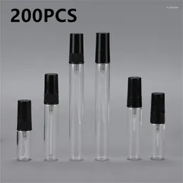 Storage Bottles 200PCS 2ML 3ML 5ML Portable Perfume Bottle Glass Refillable Spray Atomizer Container Women Pump Travel