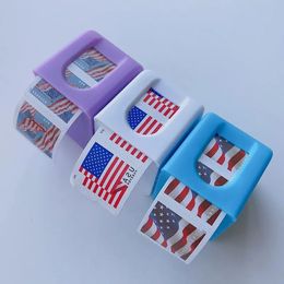 batamiu wholesale Postage Stamp Dispenser For A Roll Of 100 Plastic Holder 2017Us Compact And Impactresistant Desk Organization Home Office Supply